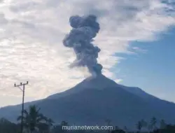 Gunung Lewotobi Laki-Laki Erupsi, Kolom Abu Capai 1.600 Meter