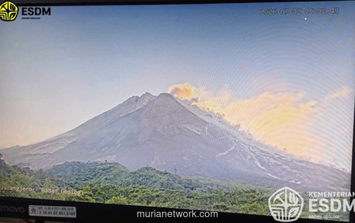Gunung Merapi Kembali Luncurkan Awan Panas, Jarak Luncur Capai 1,7 Kilometer