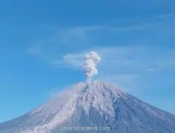 Gunung Semeru Erupsi, Kolom Abu Vulkanik Capai 1 Kilometer