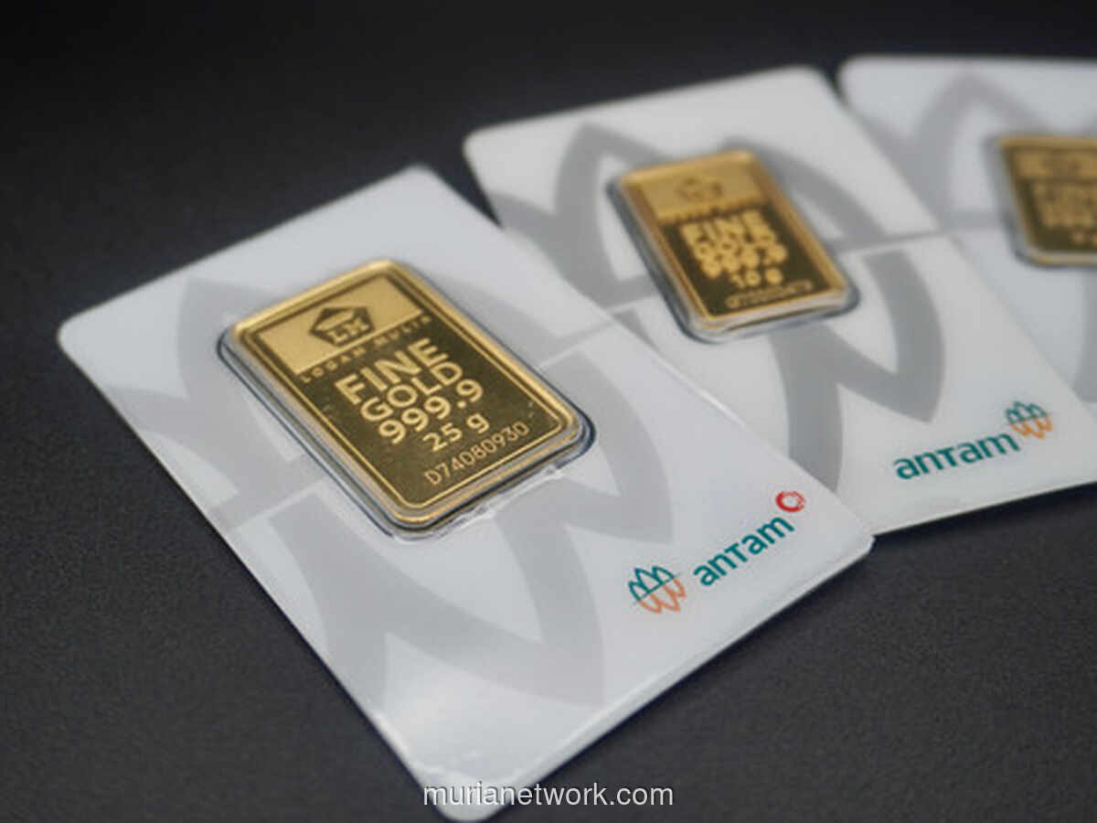 Harga Emas Antam dan Galeri24 Turun Sepanjang Pekan