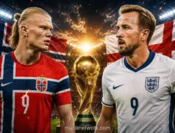 Inggris vs Norwegia di Perempat Final Piala Dunia: Duel Dua Predator Gol Kane dan Haaland