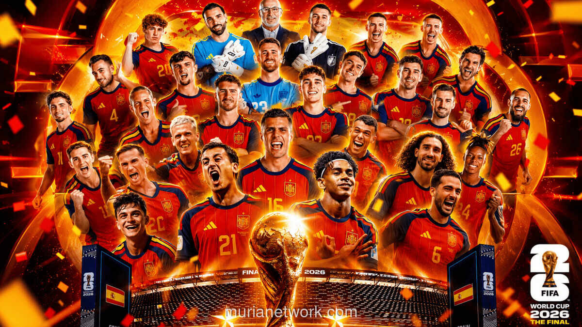 Spanyol Juara Piala Dunia 2026 Usai Kalahkan Argentina Lewat Gol Perpanjangan Waktu