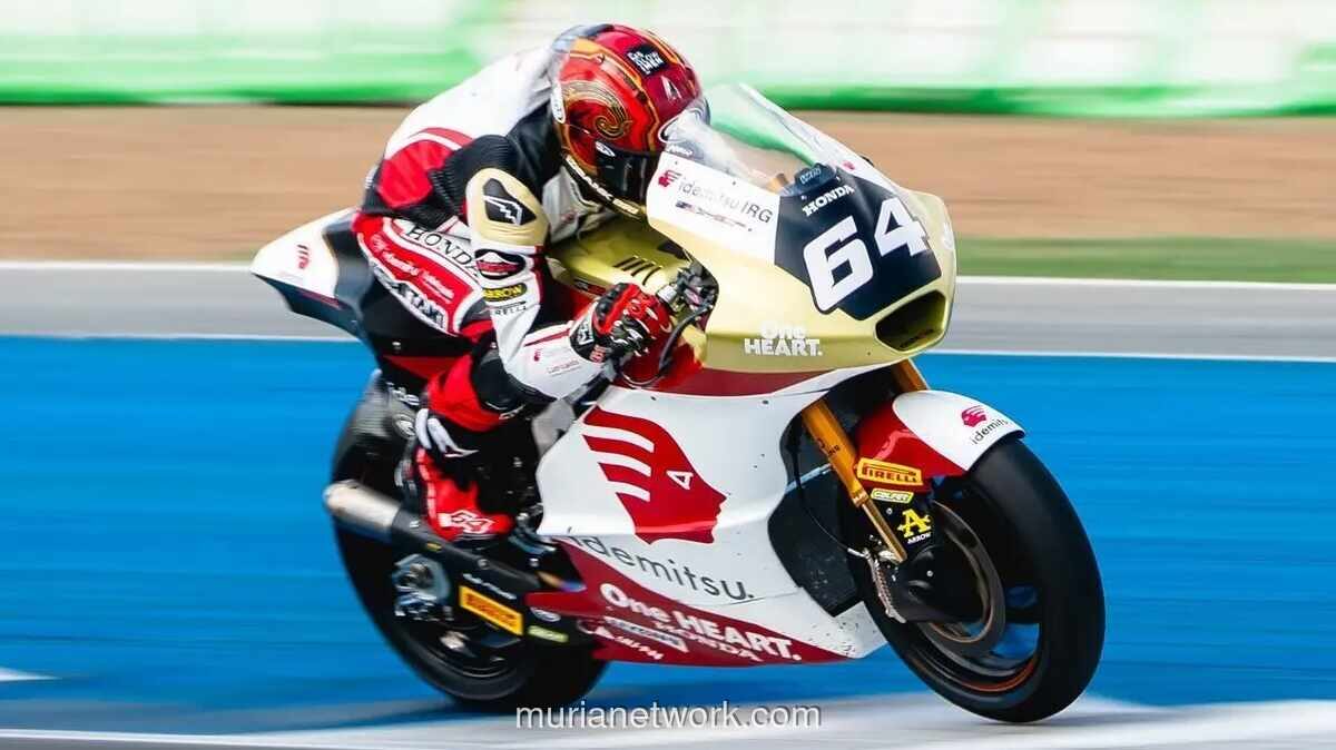 Mario Suryo Aji Kembali ke Moto2, Finis ke-17 di FP1 Jerman Usai Cedera Tulang Belakang