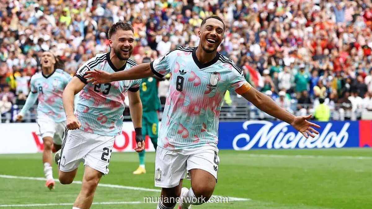 Belgia Hancurkan Amerika Serikat 4-1, Lolos ke Perempat Final Piala Dunia 2026
