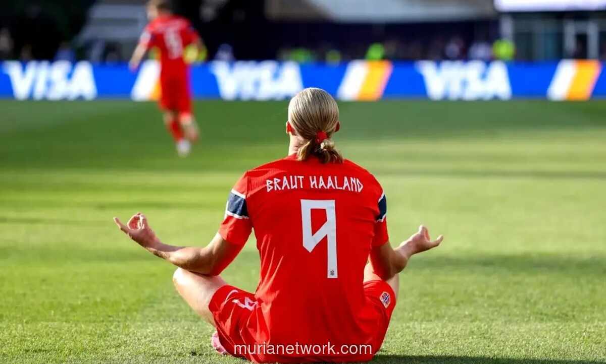 Brace Haaland Bawa Norwegia ke Perempat Final, Inggris Tundukkan Meksiko