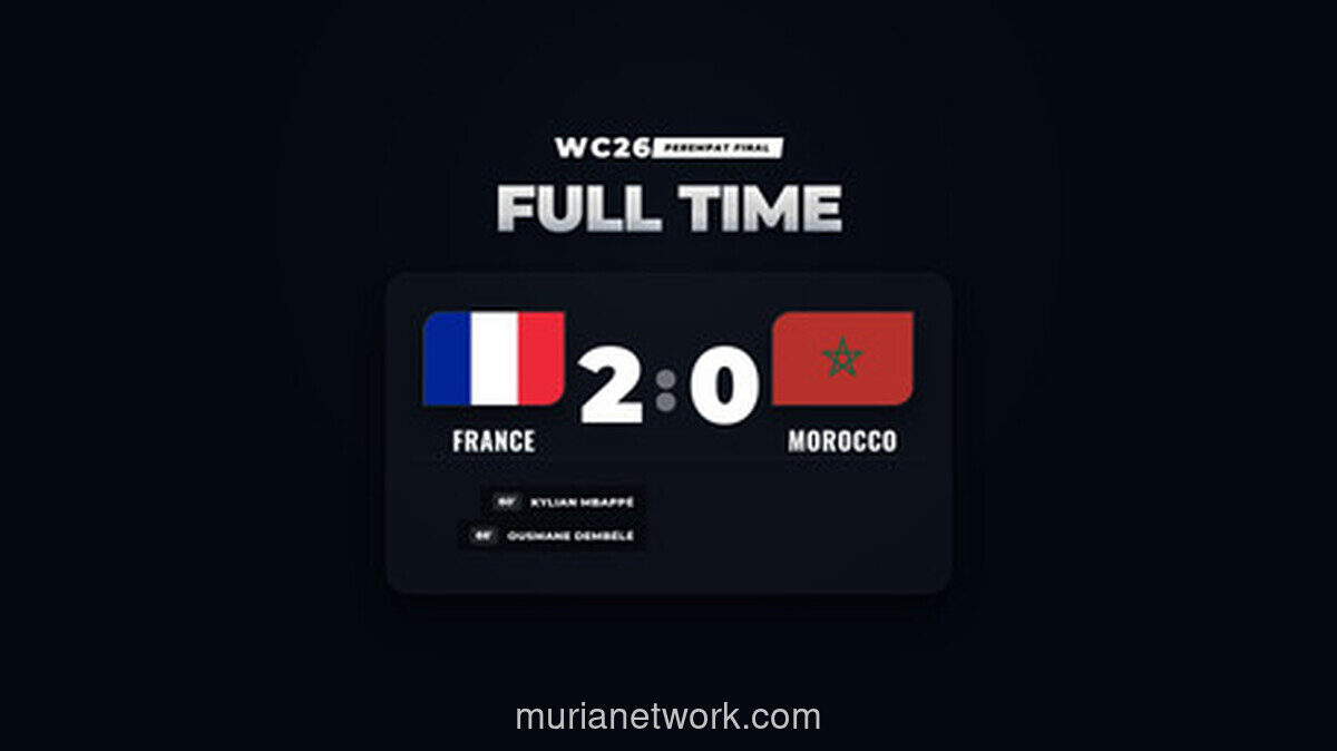 Prancis Taklukkan Maroko 2-0, Melaju ke Semifinal Piala Dunia 2026