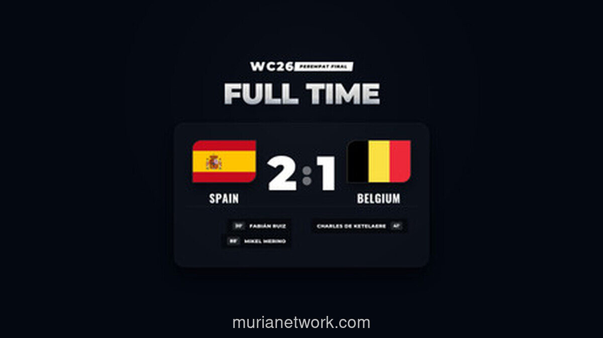 Spanyol Lolos ke Semifinal Usai Kalahkan Belgia 2-1