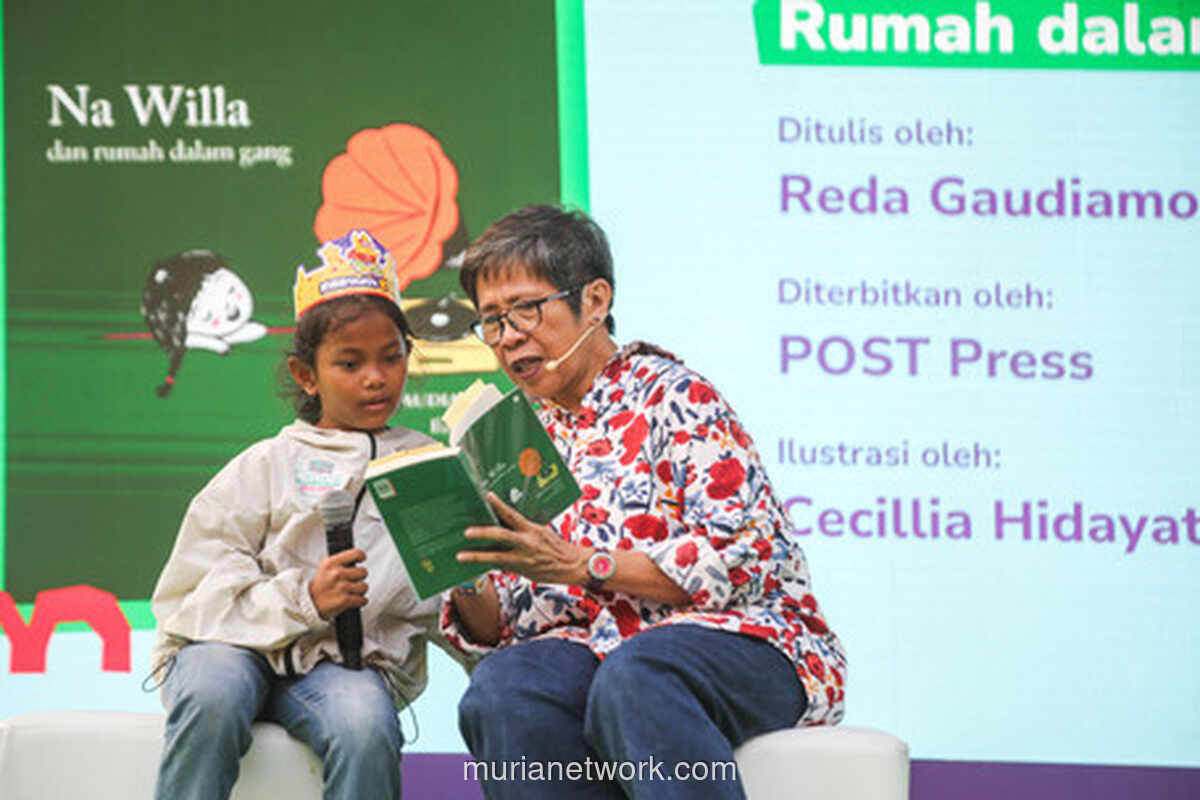 Reda Gaudiamo Ajak Anak Naik Panggung Jadi Pencerita di KumparanMOM Festival