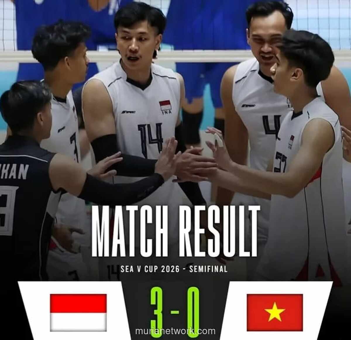 Timnas Voli Putra Indonesia ke Final SEA V Cup 2026 Usai Kalahkan Vietnam 3-0