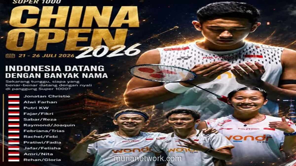 Indonesia Turunkan 12 Wakil di China Open 2026, Fajar/Fikri Jadi Andalan