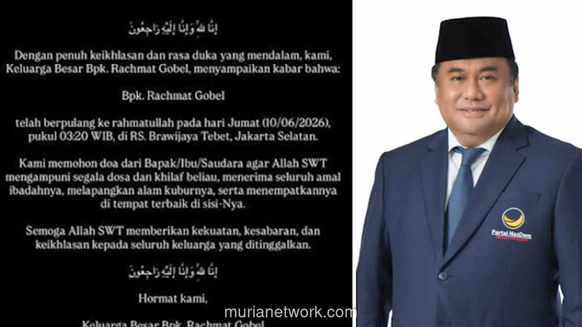 Politikus Nasdem Rachmat Gobel Tutup Usia