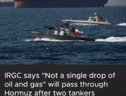Dua Kapal Tanker Meledak di Selat Hormuz, IRGC Tutup Jalur Minyak