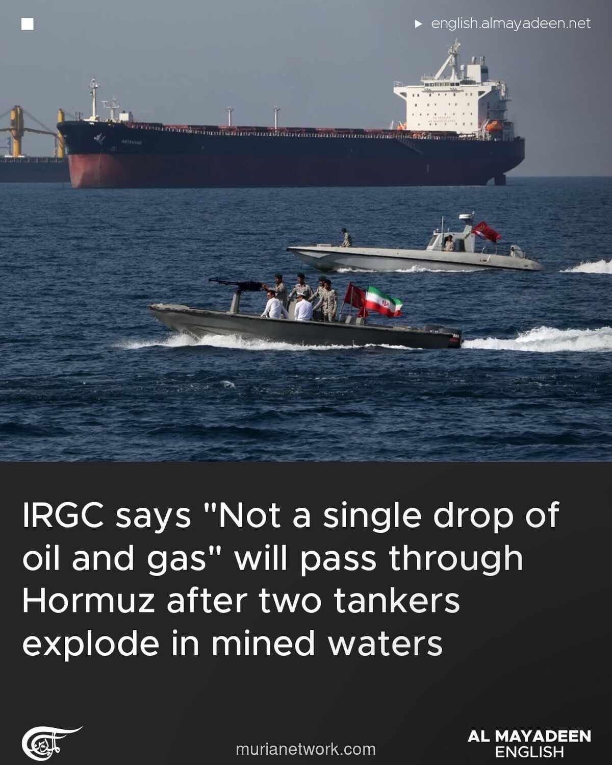 Dua Kapal Tanker Meledak di Selat Hormuz, IRGC Tutup Jalur Minyak