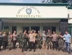 Polsek dan Koramil di Bogor Perkuat Sinergitas Lewat Kunjungan Silaturahmi