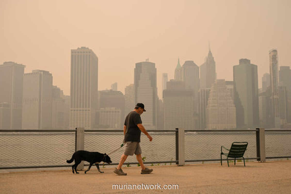 Kabut Asap Kebakaran Hutan Kanada Selimuti AS, Chicago dan Detroit Catat Polusi Udara Terburuk di Dunia