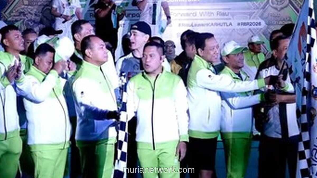 Riau Bhayangkara Run 2026 Resmi Dibuka, 15.000 Pelari Ikuti Tiga Kategori