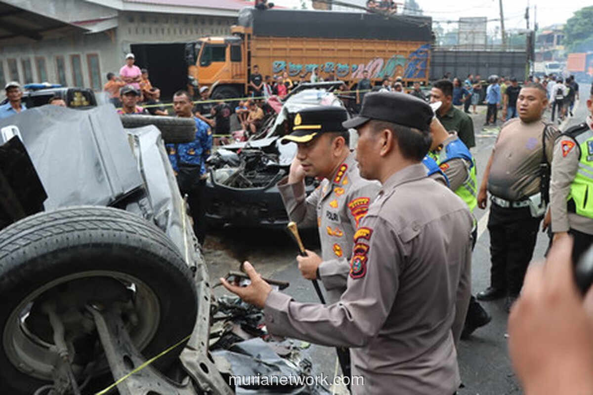Kecelakaan Beruntun di Sibolangit Tewaskan Empat Orang, Truk Fuso Alami Rem Blong