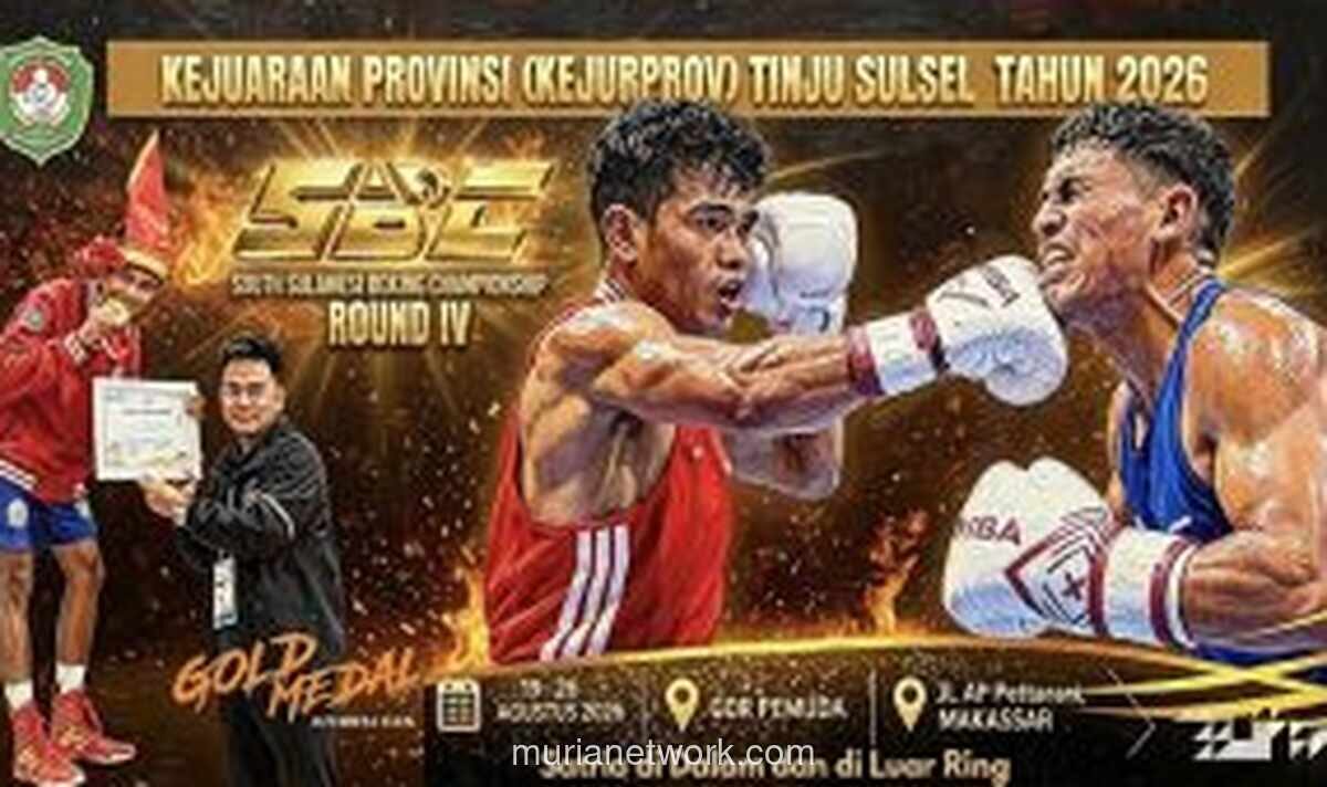 Pertina Sulsel Gelar Kejurprov Tinju 2026, Diikuti 19 Pengkab/Pengkot