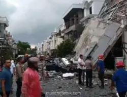 Ledakan Rumah Mewah di Medan, Empat Pekerja Masih Tertimbun