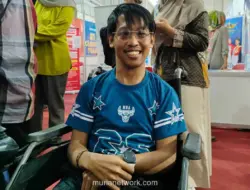 Di Kursi Roda Elektrik, Yuda Berburu Lowongan Kerja di Job Fair Yogyakarta
