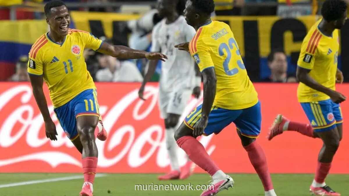 Kolombia Kalahkan Ghana 1-0, Amankan Tiket ke Babak 16 Besar Piala Dunia 2026