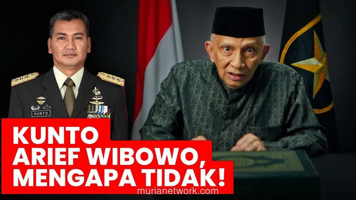 Amien Rais Sodorkan Letjen Kunto Arief Wibowo sebagai Calon Presiden 2029