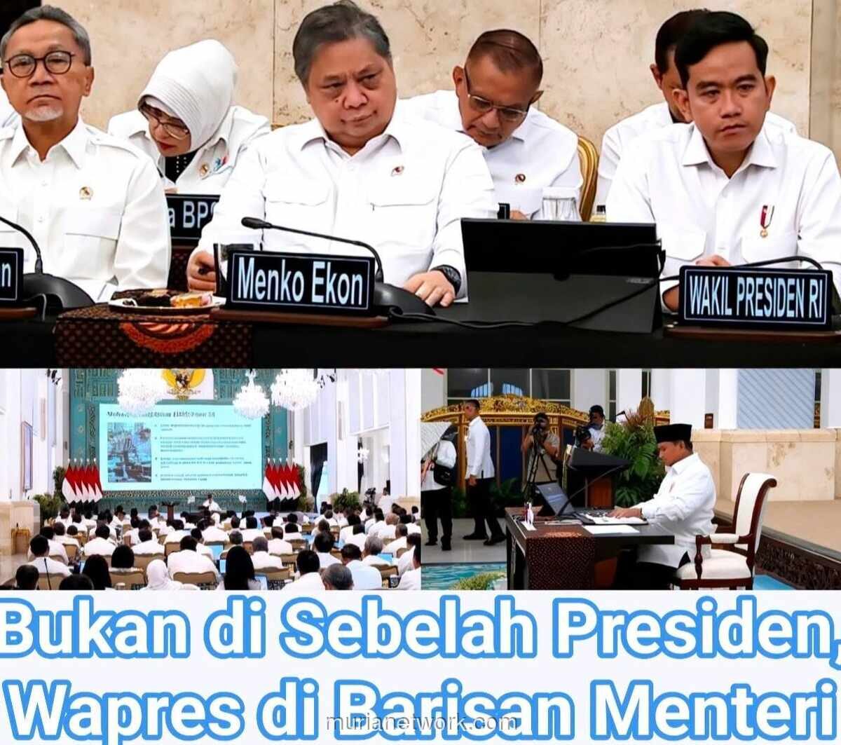 Wapres Duduk di Barisan Menteri, Isyarat Politik atau Sekadar Penyesuaian?