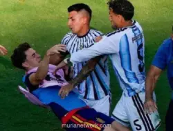 Paredes Ngamuk Usai Argentina Kalah, Cekik Eric Garcia dan Dorong Gavi