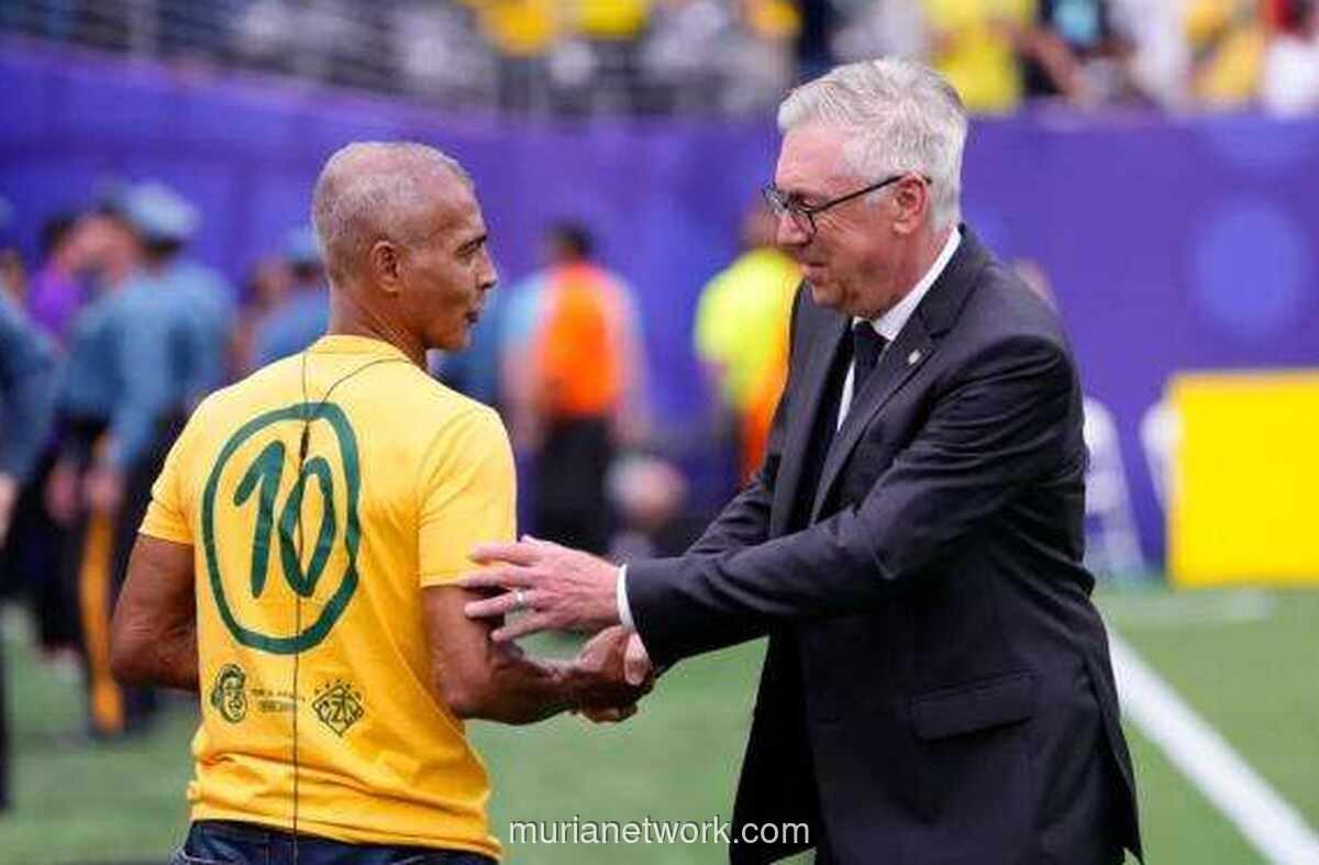 Romario Desak CBF Pecat Ancelotti Usai Brasil Tersingkir dari Piala Dunia 2026