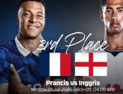 Prancis vs Inggris Perebutkan Tempat Ketiga Piala Dunia 2026, Live Streaming di Folaplay dan Maxstream