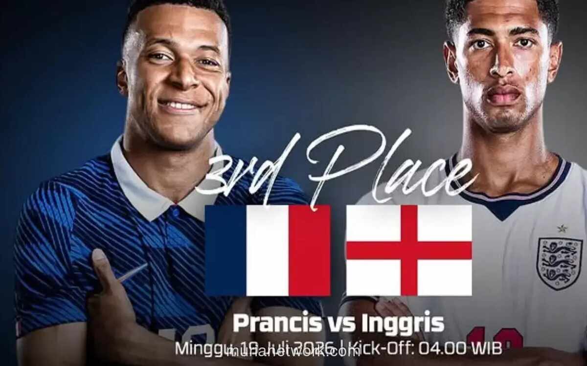 Prancis vs Inggris Perebutkan Tempat Ketiga Piala Dunia 2026, Live Streaming di Folaplay dan Maxstream