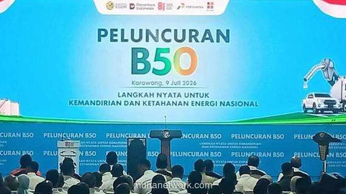 Prabowo Hadiri Peluncuran B50 di Rest Area KM 57 Tol Japek