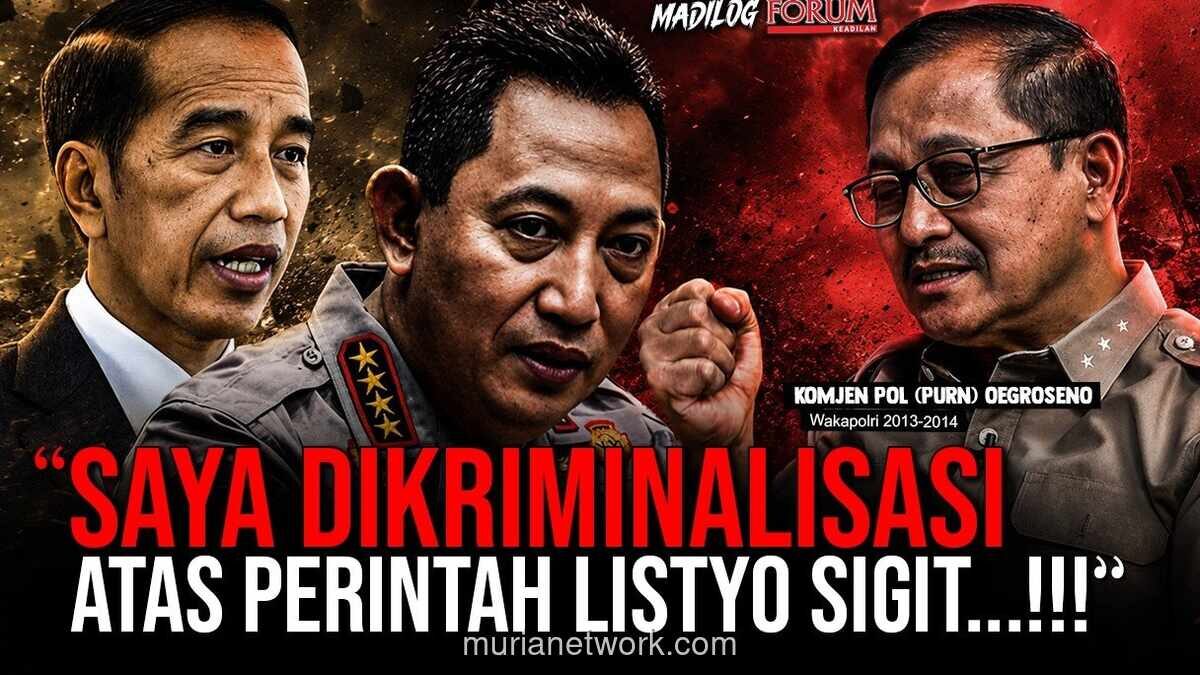 Oegroseno Tuding Polri Kriminalisasi Dirinya dan Minta Institusi Dilepaskan dari Cengkeraman Jokowi