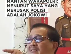 Mantan Wakapolri Oegroseno Tuding Jokowi Rusak Institusi Polri