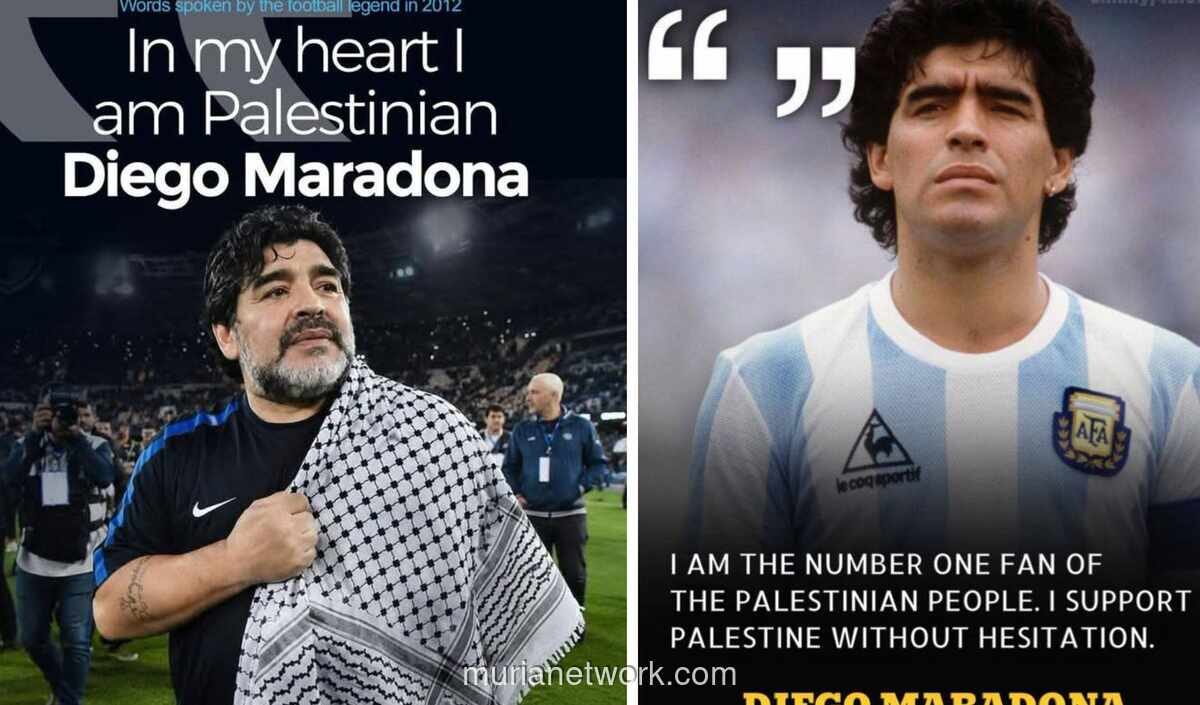 Maradona, Sosialis Anti-Imperialisme yang Mendukung Palestina hingga Akhir Hayat