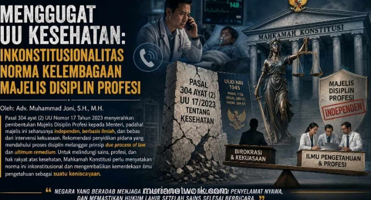 Menggugat UU Kesehatan: Independensi Majelis Disiplin Profesi Dipertanyakan