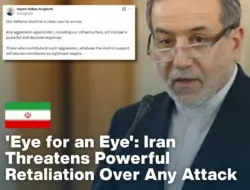 Iran Peringatkan AS: Agresi Akan Dibalas Setimpal, Target Sah Termasuk Sekutu