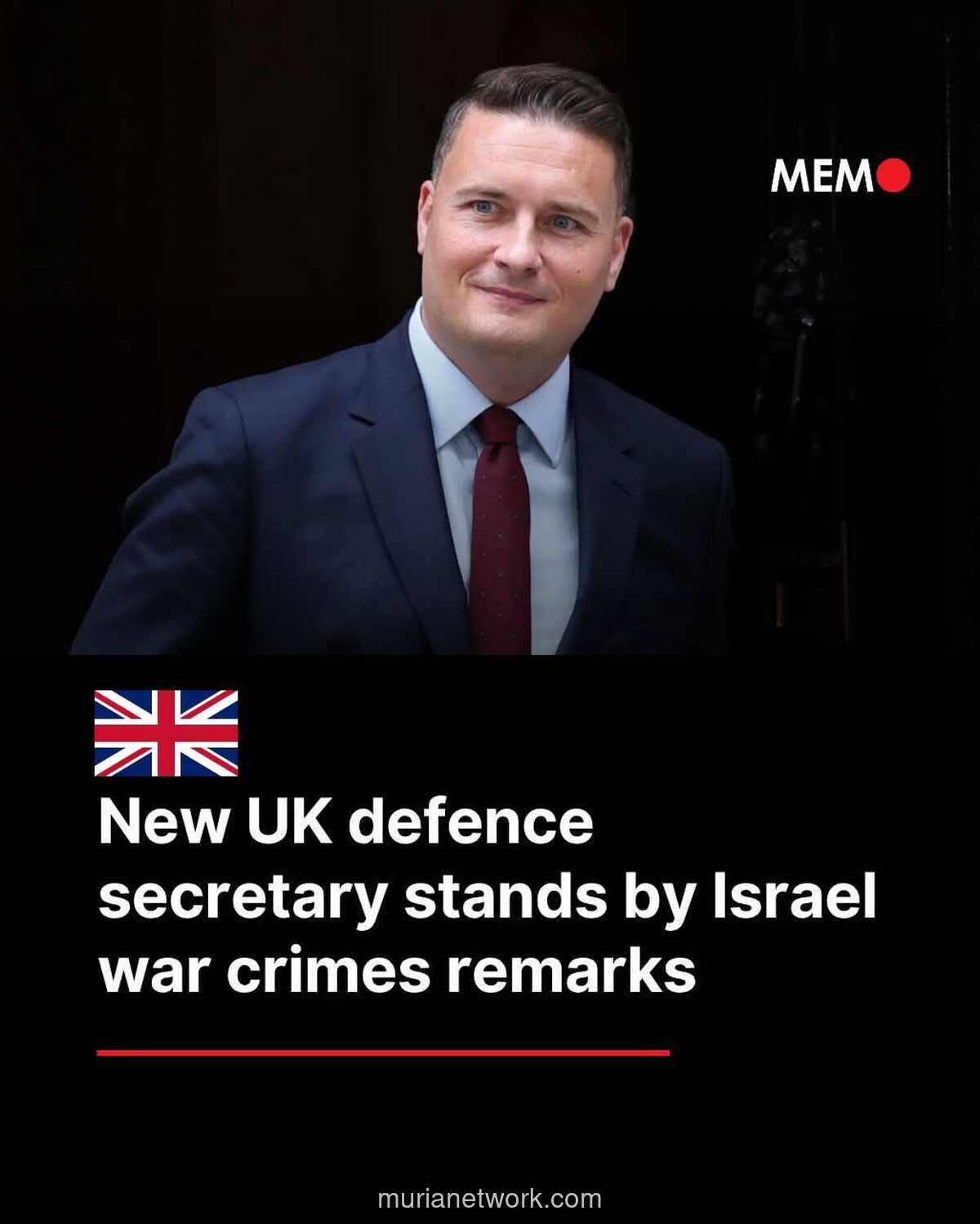 Menteri Pertahanan Inggris Baru Bertahan pada Tuduhan Kejahatan Perang Israel