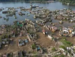 Kampung yang Hilang Muncul Kembali Saat Air Bendungan Karian Menyusut