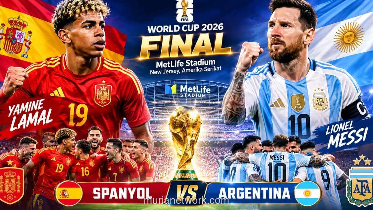 Spanyol vs Argentina di Final Piala Dunia 2026: Duel Dua Generasi Messi dan Yamal