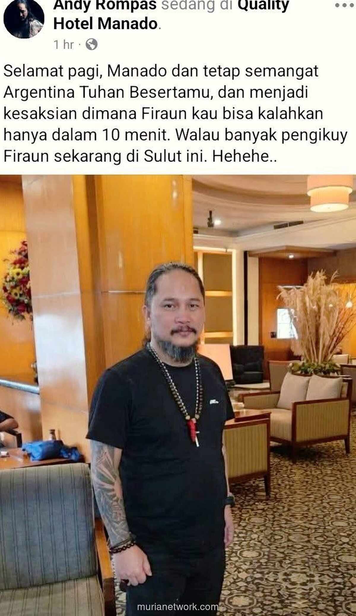 Panglima Laskar Manguni Kembali Lontarkan Ucapan Bernada Kebencian