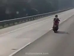 Kesalahan Baca Google Maps, Wanita Ini Masuk Tol Jakarta-Cikampek dengan Motor
