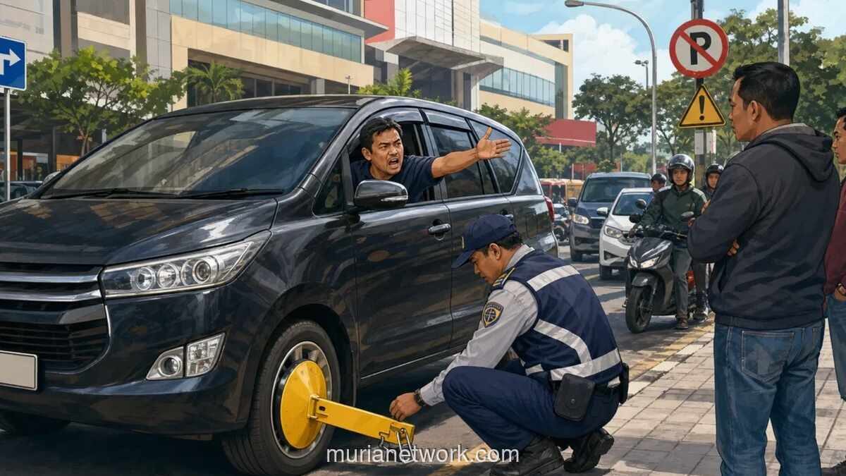 Pengendara Mobil di Makassar Diduga Hina Petugas Dishub saat Penertiban Parkir Liar