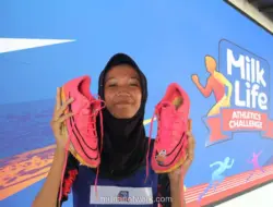 Nabung Beli Sepatu Spike, Nayla Sagita Juara 400 Meter MilkLife Athletics Challenge