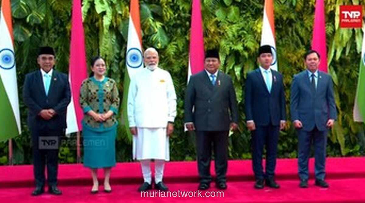 PM India Narendra Modi Tiba di Jakarta, Disambut Puan Maharani dan Prabowo