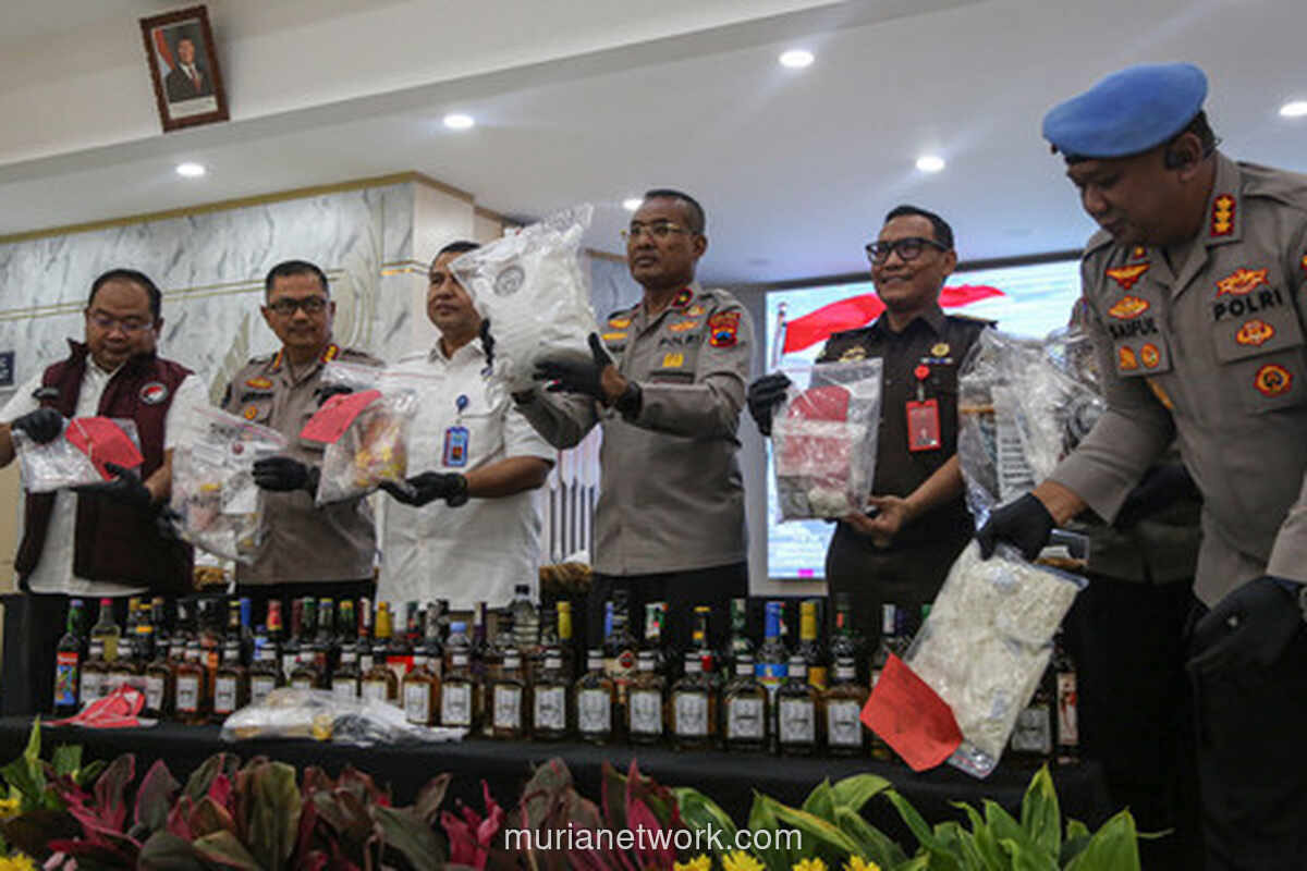 Polda Jateng Sita 227.000 Botol Miras Ilegal dalam Operasi Pekat II Candi