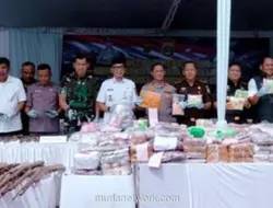 Polda Lampung Musnahkan Narkotika dan Senpi Ilegal Senilai Rp264 Miliar