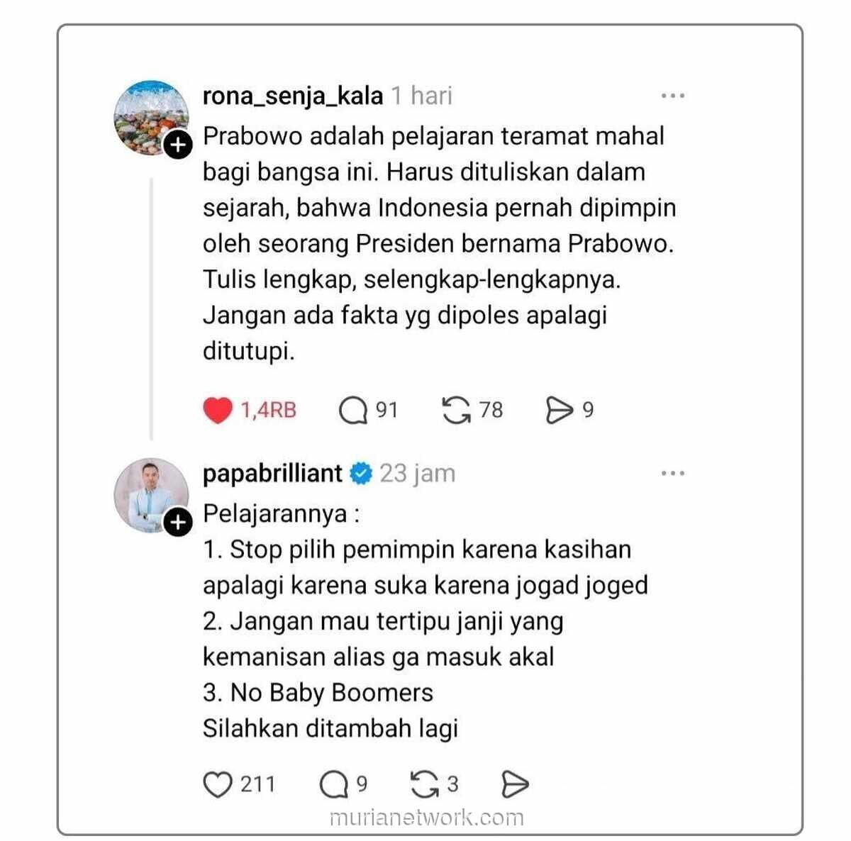 Kritik Pedas Warganet terhadap Kepemimpinan Prabowo: Sebuah Pelajaran Mahal bagi Bangsa