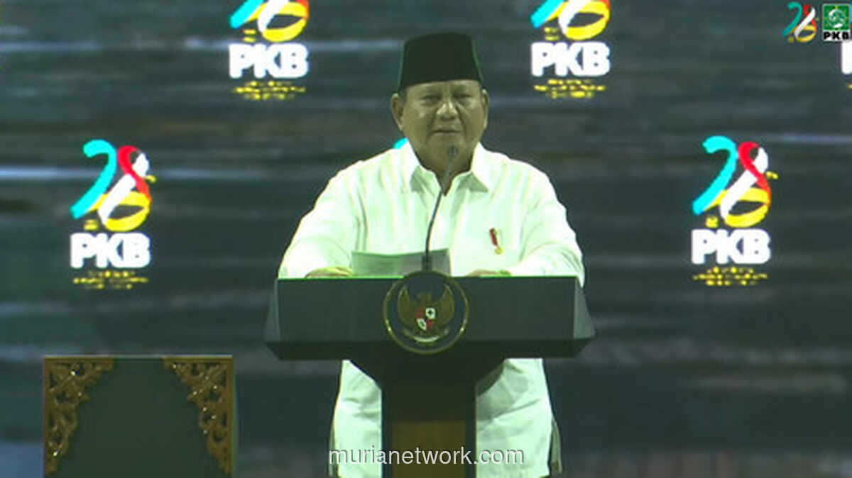 Prabowo Sindir Tiga Tokoh Politik sebagai Kancil di Harlah PKB