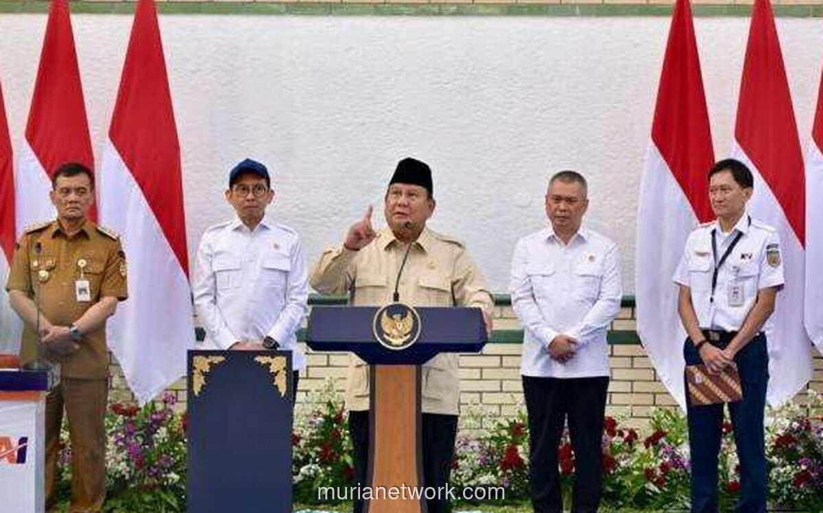 Prabowo: Kereta Api Harus Jadi Instrumen Pemerataan Ekonomi dan Pelayanan Publik